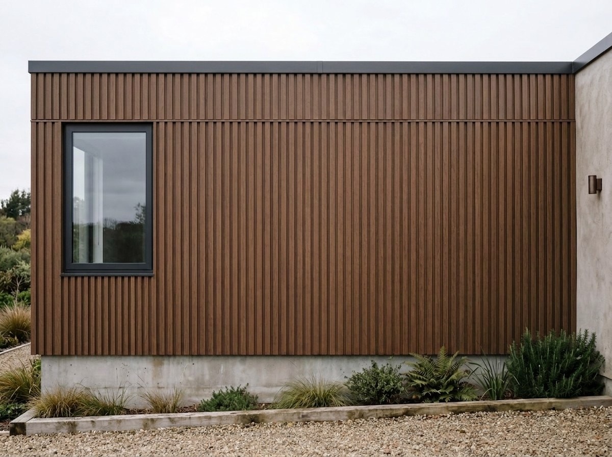 Fachada — Madera oscura (quebracho)